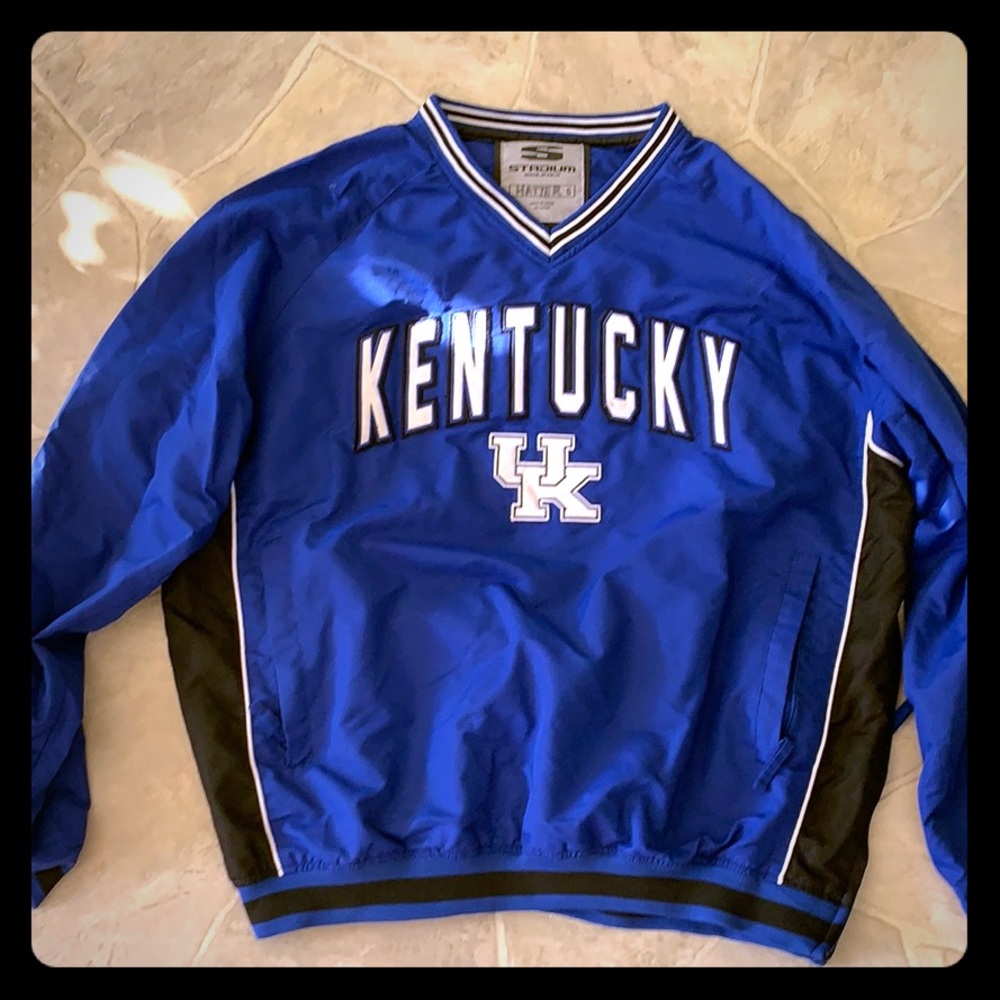 💙 UK V-Neck Stadium Pullover